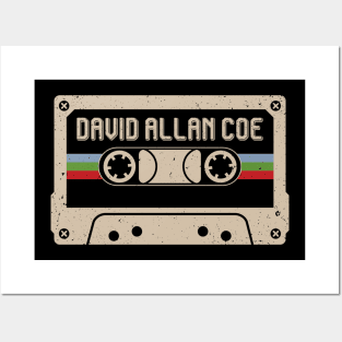 David Allan Coe Vintage Cassette Tape Posters and Art